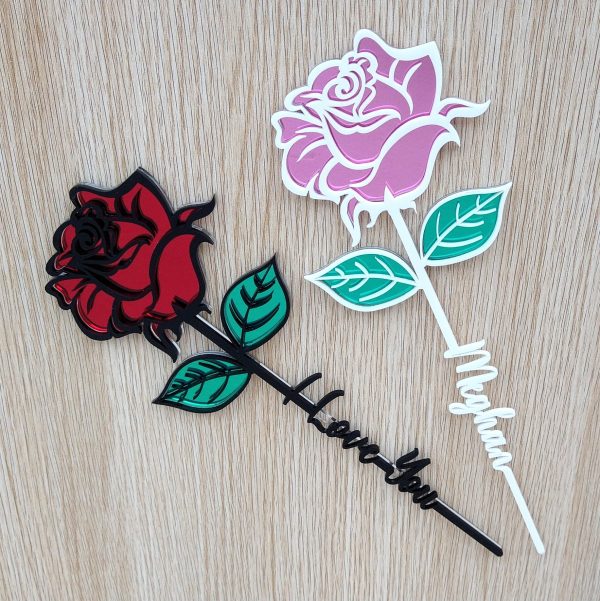 Personalised Acrylic Roses