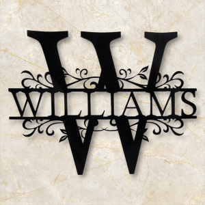 Decorative Surname Plaque