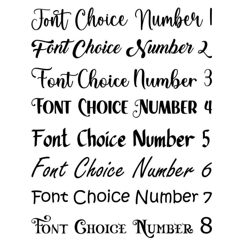 Font Choices