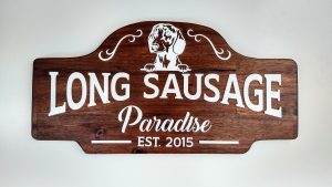 Dachshund Family Sign