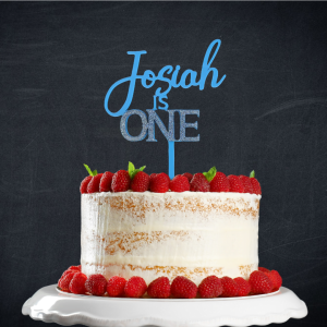 Double Layered Name and Age Topper - Pastel colours