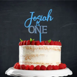Double Layered Name and Age Topper - Pastel colours