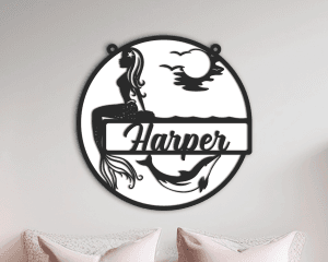 Mermaid Name Sign