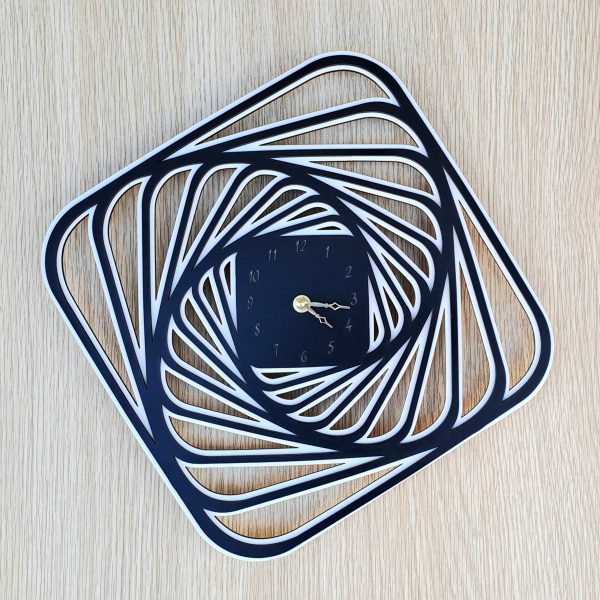 Abstract geometric clock
