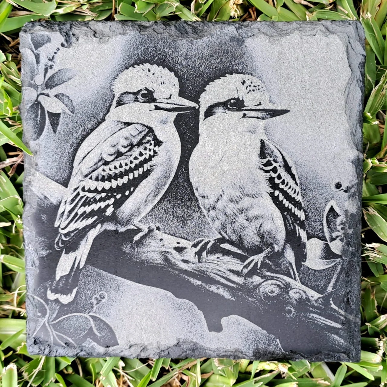 kookaburra slate coaster