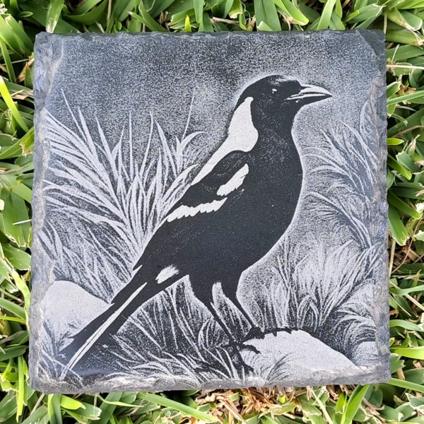 Magpie Slate Coaster