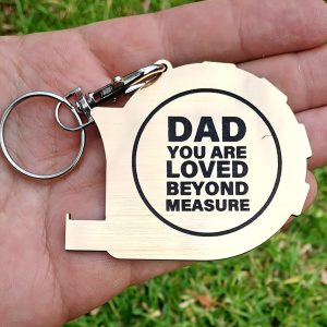 Measuring tape keyring