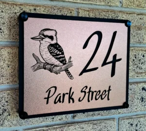 Metallic Address Plaque
