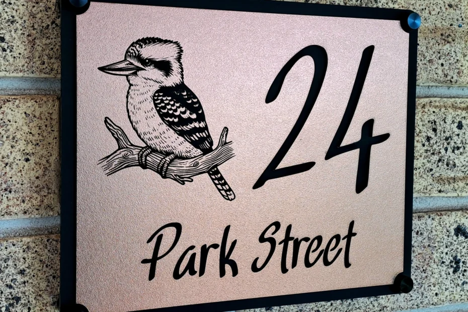 Metallic Address Plaque
