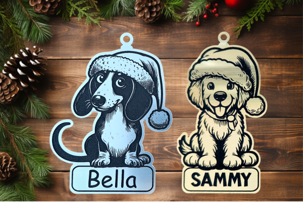 Personalised dog christmas ornaments