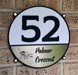 Circular Address Plaque
