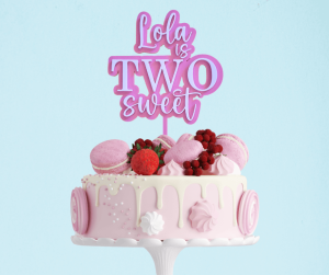 Two Sweet Cake Topper