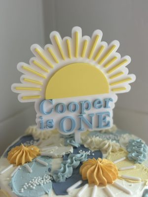 Personalised Sun Cake Topper