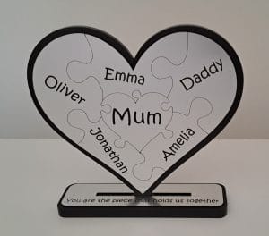 Family puzzle stand