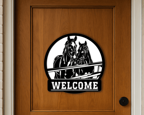 Horse Welcome Sign
