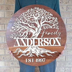 Large Family Tree Sign