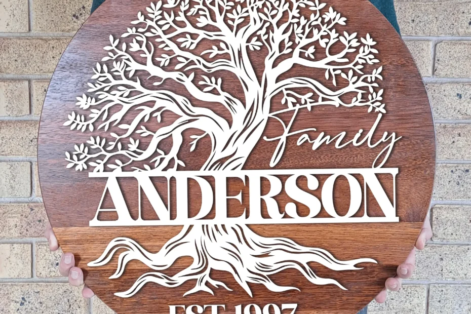 Large Family Tree Sign